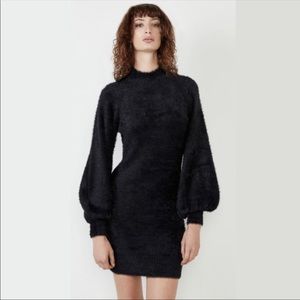 Bardot Black Fuzzy Dress
